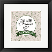 Great Fathers Get Promoted to Grandfathers Green by Color Me Happy