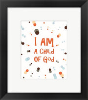 I Am A Child Of God Radial Dots Orange by Inspire Me
