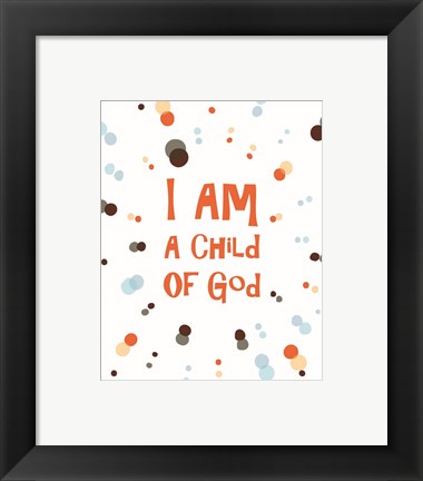 I Am A Child Of God Radial Dots Orange by Inspire Me