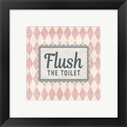 Flush The Toilet Pink Pattern by Color Me Happy