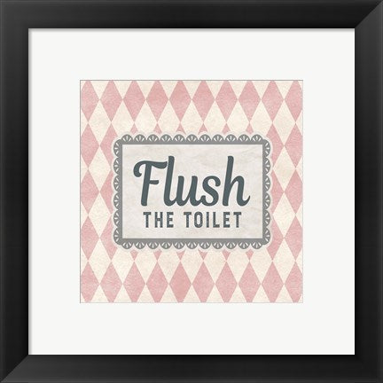 Flush The Toilet Pink Pattern by Color Me Happy