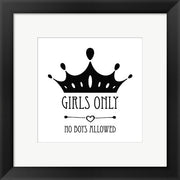 Girls Only Crown White by Color Me Happy