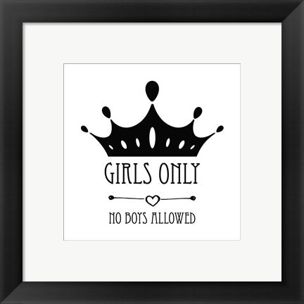 Girls Only Crown White by Color Me Happy