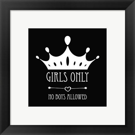 Girls Only Crown Black by Color Me Happy