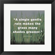 A Single Gentle Rain - Henry Thoreau Quote (Dark) by Quote Master