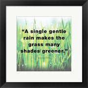 A Single Gentle Rain - Henry Thoreau Quote (Light) by Quote Master