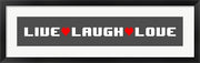 Live Laugh Love -  Gray Panoramic by Color Me Happy