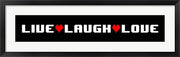 Live Laugh Love -  Black Panoramic by Color Me Happy
