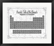 Periodic Table Gray and Red Leaf Pattern Light by Color Me Happy