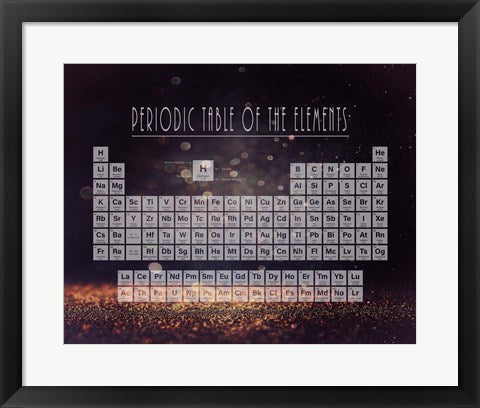Periodic Table Gold Dust - Purple by Color Me Happy