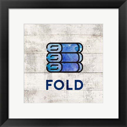 Laundry Sign White Wood Background - Fold by Color Me Happy
