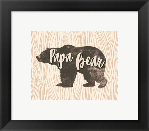 Papa Bear Silhouette by Color Me Happy