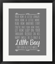 Hold Him A Little Longer - Gray by Color Me Happy