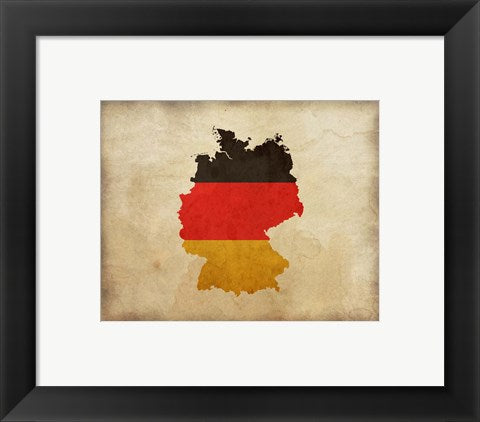 Map with Flag Overlay Germany by Color Me Happy