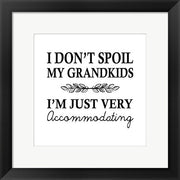 I Don't Spoil My Grandkids Leaf Design White by Color Me Happy