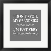I Don't Spoil My Grandkids Leaf Design Gray by Color Me Happy