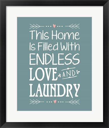 Endless Love and Laundry - Blue by Color Me Happy