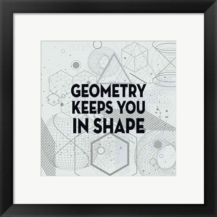 Geometry Keeps You In Shape Light Pattern by Color Me Happy