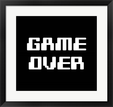 Game Over  - Black by Color Me Happy