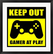 Keep Out Gamers At Play by Color Me Happy