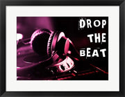 Drop The Beat  - Magenta and Red by Color Me Happy