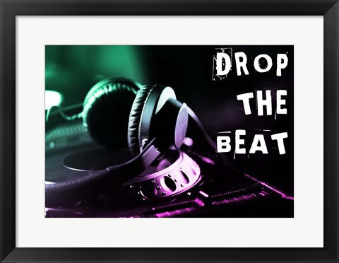 Drop The Beat - Green and Pink by Color Me Happy