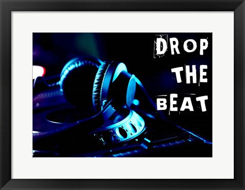 Drop The Beat - Navy and Cyan by Color Me Happy