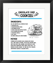 Chocolate Chip Cookies Recipe White Background by Color Me Happy
