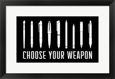 Choose Your Weapon - Black by Color Me Happy