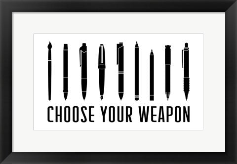 Choose Your Weapon - White by Color Me Happy
