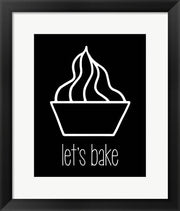 Let's Bake - Dessert V Black by Color Me Happy