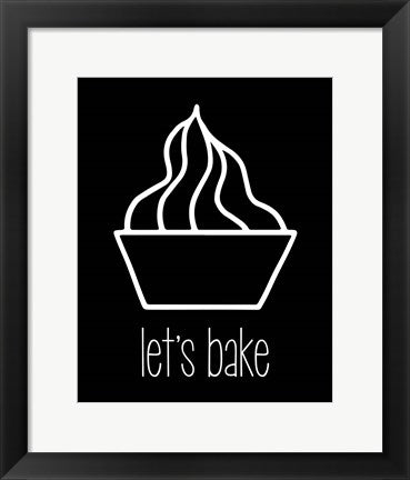 Let's Bake - Dessert V Black by Color Me Happy