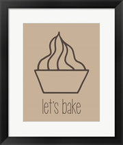 Let's Bake - Dessert V Brown by Color Me Happy