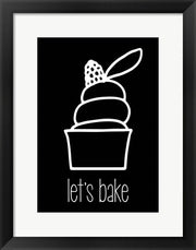 Let's Bake - Dessert III Black by Color Me Happy