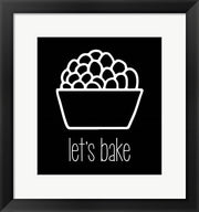 Let's Bake - Dessert II Black by Color Me Happy