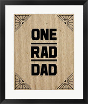 One Rad Dad - Brown Cardboard by Color Me Happy