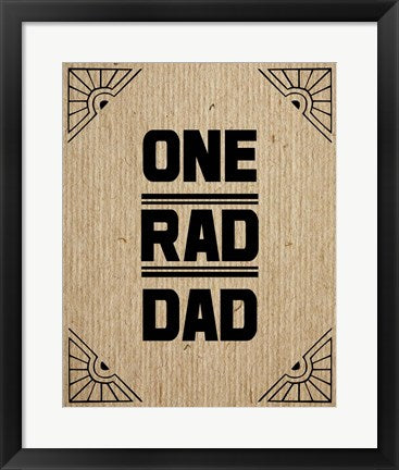 One Rad Dad - Brown Cardboard by Color Me Happy