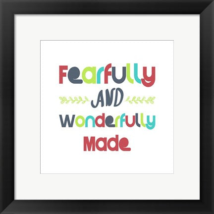 Fearfully and Wonderfully Made - Red and Blue by Color Me Happy