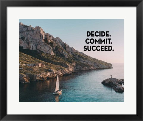 Decide Commit Succeed - Sailboat Color by Color Me Happy