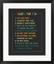 God's Top Ten Stitch Border - Orange by Inspire Me