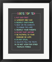 God's Top Ten Stitch Border - Rainbow by Inspire Me