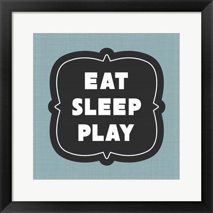 Eat Sleep Play Football - Blue Part II by Sports Mania