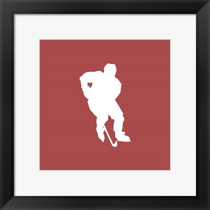 Hockey Player Silhouette - Part I by Sports Mania