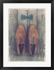 Vintage Fashion Bow Tie and Shoes - Brown by Color Me Happy