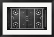 Ice Hockey Rink Chalkboard by Sports Mania