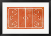 Ice Hockey Rink Orange Paint by Sports Mania