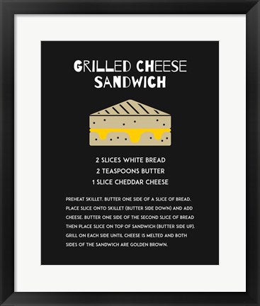 Grilled Cheese Sandwich Recipe Black by Color Me Happy