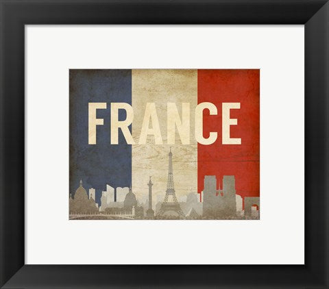 Paris, France - Flags and Skyline by Take Me Away
