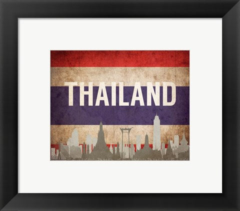 Bangkok, Thailand - Flags and Skyline by Take Me Away