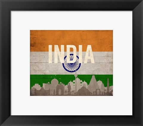 New Delhi, India - Flags and Skyline by Take Me Away